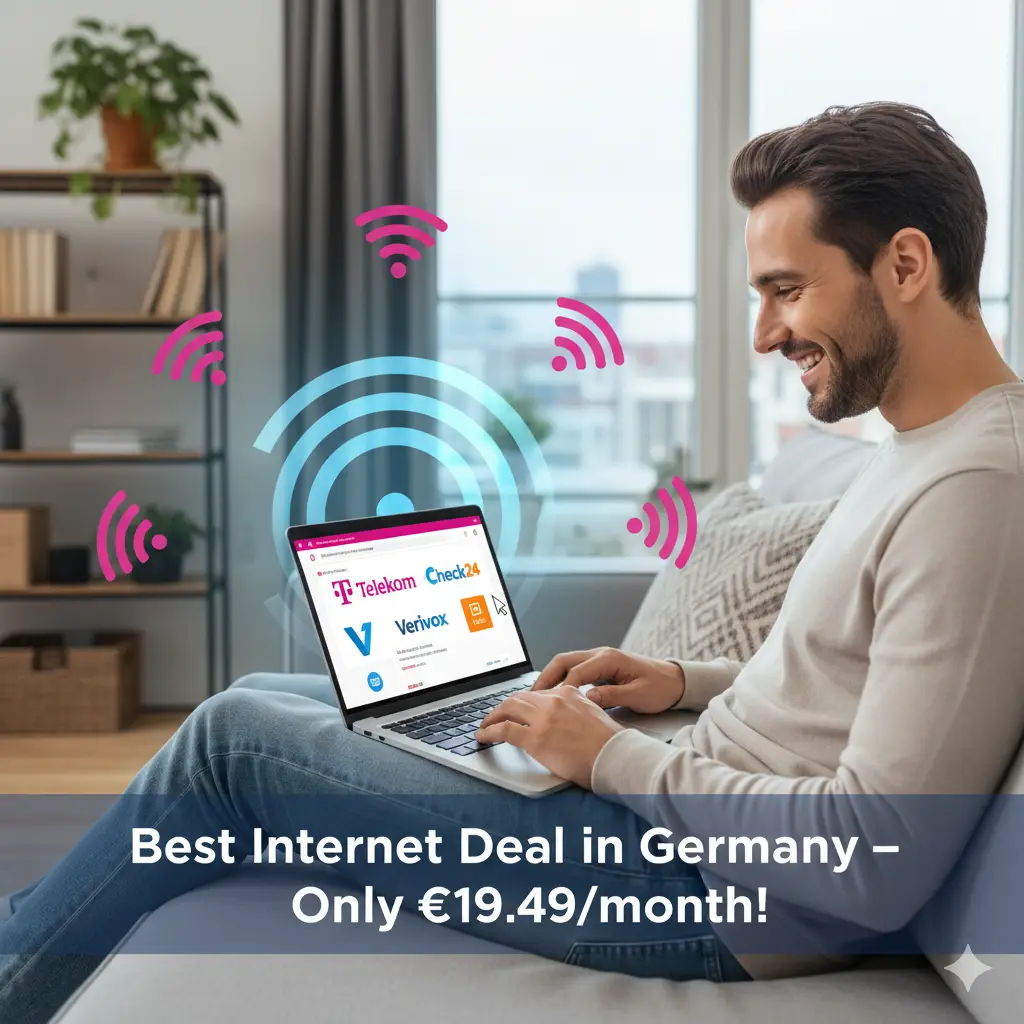 Save Big on Internet in Germany 2025: Telekom 100 Mbit/s for Only €19.49/Month!